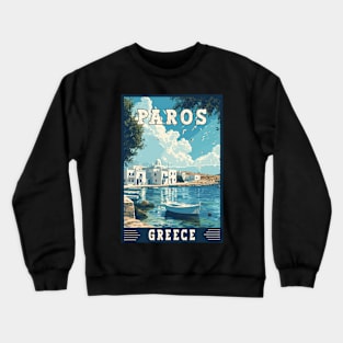 Paros In Greece Mediterranean Paradise Travel Art Crewneck Sweatshirt
